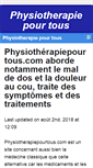 Mobile Screenshot of physiotherapiepourtous.com