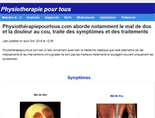 Tablet Screenshot of physiotherapiepourtous.com